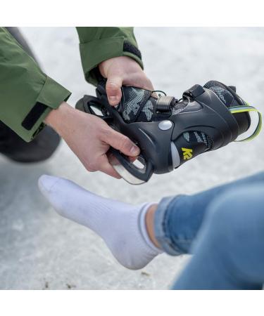 K2 Boys Raider Ice Skates - Green Yellow - Size 29 EU | International Shipping Available - Buy Online on GoSupps.com