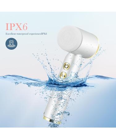 Facial Cleansing Brush Electric Face Cleanser with 6 Exfoliating Brush Heads USB Rechargeable Face Brush with 3 Speed Levels Waterproof Facial Brush LCD Display 360 Rotating Facial Brush for Cleaning - Buy Online on GoSupps.com