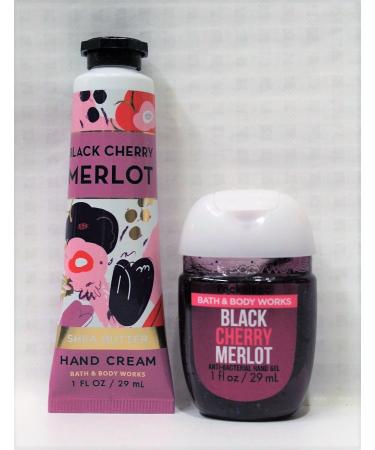 Buy Bath & Body Works Black Cherry Merlot Hand Cream & PocketBac Hand Sanitizer Duo - Travel Size | Global Shipping Available - Buy Online on GoSupps.com