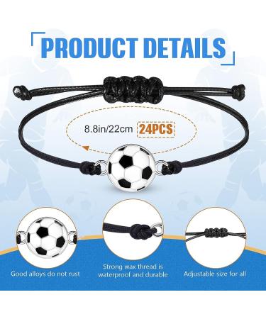 48-Piece Ball Party Favor Set: 24 Sport Wristbands + 24 Stress Balls + Adjustable Bracelets - Perfect for Team Rewards and Birthdays - Buy Online on GoSupps.com