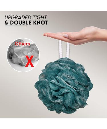 EXESSCO Shower Puff Loofah 4Pcs Mesh Body Puff 75g/PCS Large and Extra Soft Exfoliating Bath & Shower Sponge Scrunchie Loofah for Men & Women Multicolor (Pack of 4) - Buy Online on GoSupps.com