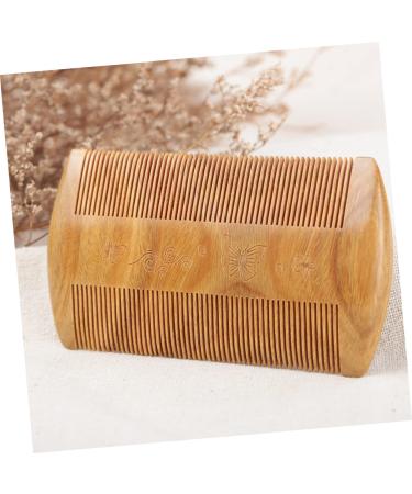Doitool Green Sandalwood Beard Comb - Premium Wooden Brush for Men | Travel Pocket Comb for Grooming & Styling - Buy Online on GoSupps.com
