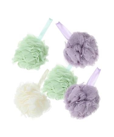 Ipetboom 5 Pcs Bath Towel Loofah Dish Sponge Bath Sponge Bath Shower Sponge Home Bubble Making Sponge Loofah Body Scrubber Bubble Maker Sponge Mesh Pouf Mesh Bath Ball Mesh Pouf Shower Ball