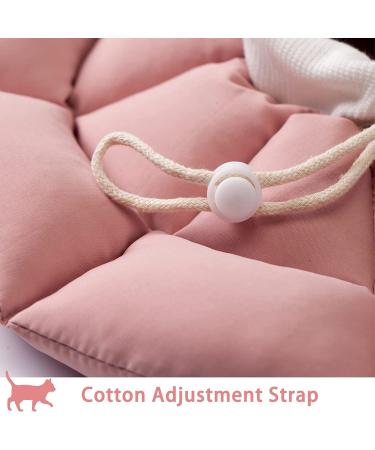 Cute Cat Cone Collar - Soft Polyester Padded Recovery Cone for Cats After Surgery, Anti-Lick Protection - Pink, Small - Buy Online on GoSupps.com