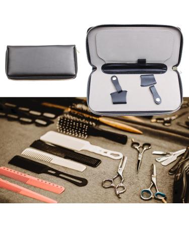 Compact Leather Scissor Case Storage Organizer Perfect for Hair Salons and Stylists Fits 4 Scissors - Buy Online on GoSupps.com