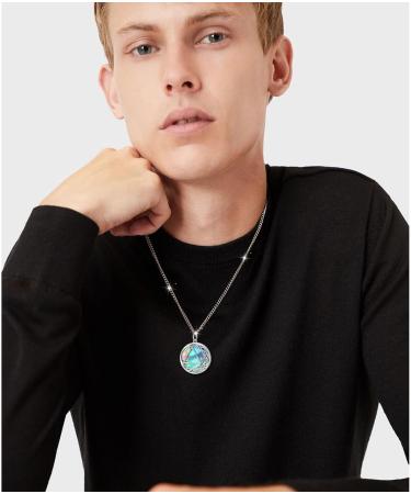 Yearace 925 Sterling Silver Alcoholics Anonymous Jewelry Set | AA Symbol Gifts for Men & Women - Ring Necklace Bracelet Anklet Earrings - Buy Online on GoSupps.com