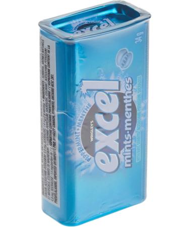 Excel Mints Peppermint 34gm Tin 8 Count & Fresh Mint 4 Pack Peppermint Spearmint + Fresh Mint - Buy Online on GoSupps.com