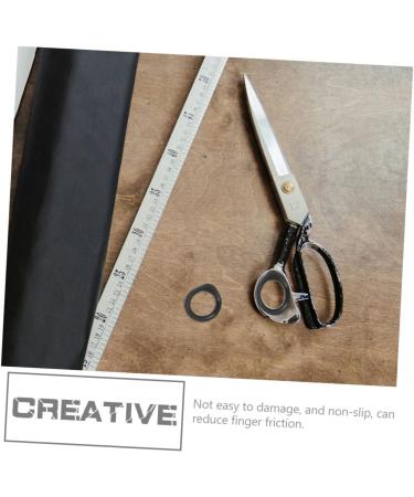 Fomiyes 10-Hour Silicone Ring Cleaning Scissors - Pet Fur Shears with Finger Handles & Protection for Dogs - Durable Hair Shears for Easy Grooming - Buy Online on GoSupps.com