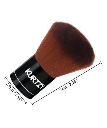 Buy Kurtzy Kabuki Brush - Premium 7cm Synthetic Makeup Brush for Liquid Powder Rouge & Cream Cosmetics - Ideal for Mixing & Adding Mineral Powder - Buy Online on GoSupps.com