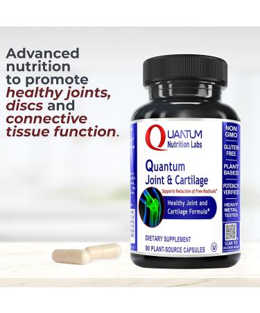 Quantum Joint & Cartilage Support Supplement - Enhance Mobility & Muscle Health for Men & Women - Gluten Free Plant-Sourced Non-GMO - 90 Capsules - Buy Online on GoSupps.com