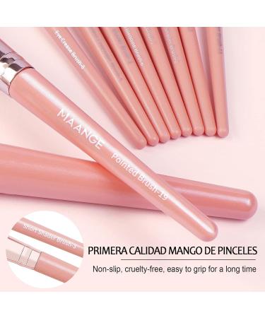 20pcs Professional Makeup Brush Set - Travel Kabuki & Eyeshadow Brushes with Gift Box | Pink Cosmetic Brush Set for Foundation & Concealer - Buy Online on GoSupps.com