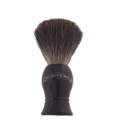 Colonel Conk Model 1001 Standard Pure Badger Shaving Brush, Black Handle