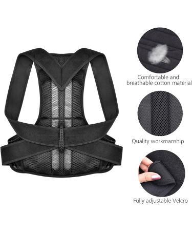 Full Back Belts Posture Corrector Brace for Women Men Clavicle Brace for Lower and Upper Back Pain Relief Double Layer Shoulder Support Kyphosis Humpback (Size : Small) (XXXX) (Small) - Buy Online on GoSupps.com