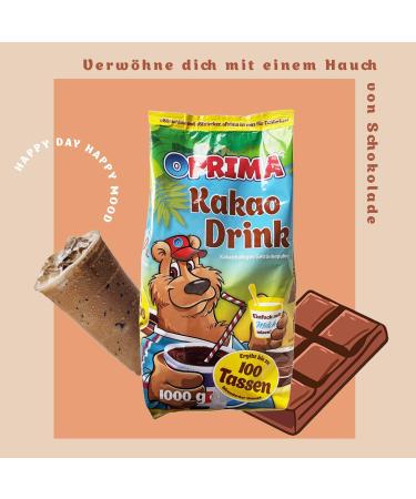 OPRIMA Pack of 5 Cocoa Drinks Cocoa Powder Soluble Drink Chocolate 1 kg Value Pack for the Whole Family - Buy Online on GoSupps.com