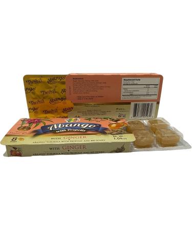 Abango Propolis & Ginger Cough Drop Trays - Winter Herbal Blend - Delicious Flavor (3 Pack) Dulces para la TOS - Buy Online on GoSupps.com