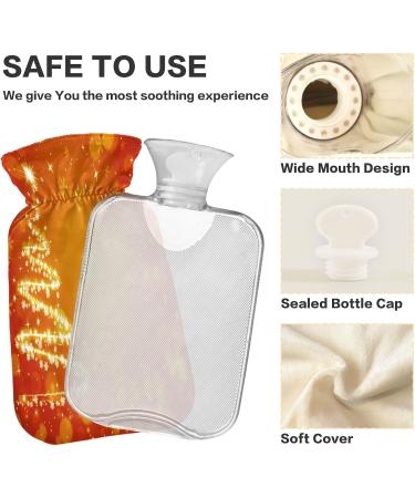 Shop KCLDECI 2L Hot Water Bottle with Christmas Tree Cover Glossy Hot Water Bag for Foot Warmer Pain Relief & Heat Therapy - Buy Online on GoSupps.com