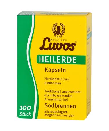 Luvos Healing Clay Capsules for Heartburn - 100 Natural Capsules | Fast International Shipping - Buy Online on GoSupps.com