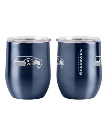 Boelter Brands NFL Seattle Seahawks Drink Tumbler Steel 16 Curved, Team Colors, One Size