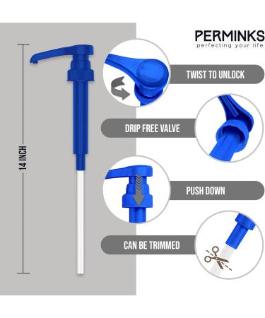 PERMINKS Lot de 6 pompes sirop de qualit sup rieure compatibles avec les bouteilles Torani de 750 ml sirops Davinci Distributeur de sirop sans d versement sans obstruction pour vanille c ne de Bleu 1 Fl Oz (Pack of 6) - Buy Online on GoSupps.com