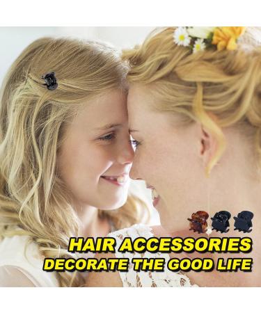 Small Hair Clips 40 Pcs Small Claw Clips Non-Slip Mini Claws Clamps Clear Black Tiny Jaw Clip Hair Accessories for Women Girls - Buy Online on GoSupps.com