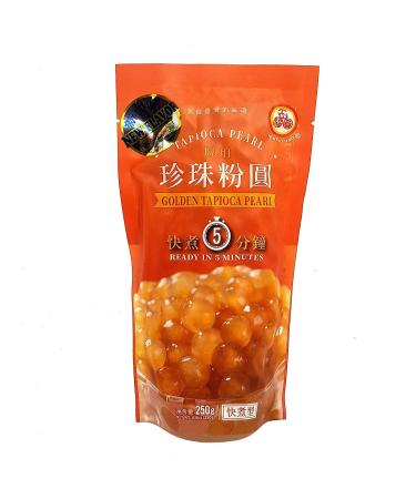 Golden Boba Bubble Tea Tapioca Pearl Ready in 5 Minutes