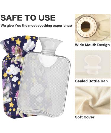 Buy 2L Unicorn & Star Hot Water Bottle - Pain Relief Hand & Feet Warmer for Winter | Fast International Shipping - Buy Online on GoSupps.com