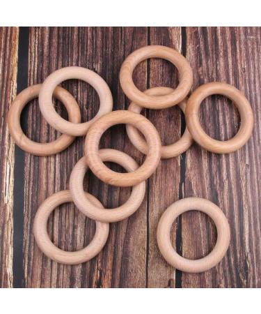 Unfinished Wood Rings 2-3/4 Baby Wood Teether Bracelet Bulk Organic Beech DIY Hanger 0.47 Thick 20PCS 2-3/4 20Pack - Buy Online on GoSupps.com