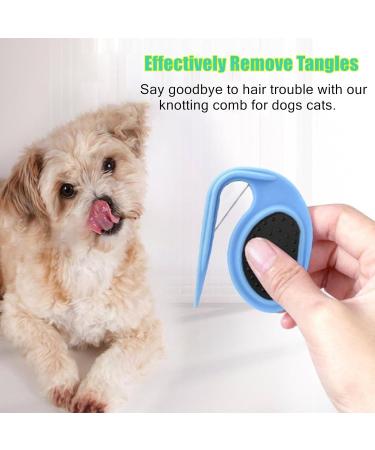 2 PCS Pet Knotting Comb for Cat Dog Pet Knotting Comb Pet Grooming Tool Pet Knotting Blade Comb Medium Long Hair Pet Knotting Hair Removal Dematting Comb (B) - Buy Online on GoSupps.com