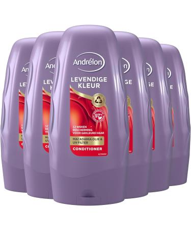 Unilever Benelux Andr lon Vivid Color Conditioner for optimal care of colored hair or highlights 6 x 250 ml Value pack - Buy Online on GoSupps.com