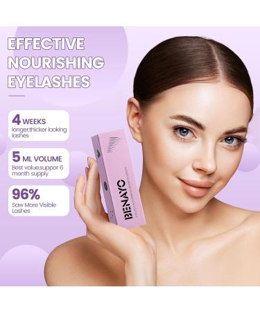 Eyelash Growth Serum | Natural Lash Serum for Thick Strong Lashes in 4 Weeks | 5ML (6 Months Supply - Buy Online on GoSupps.com