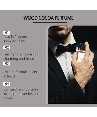 Men Perfume Woody Cocoa Eau de Toilette Exquisite Hypoallergenic Eau De Parfum Sweet Spray Deodorant Suitable for Special Occasions Presents for Men 3.8x10.5cm Brown - Buy Online on GoSupps.com
