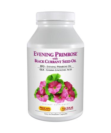 Andrew Lessman Evening Primrose with Black Currant Seed Oil 180 Softgels  Soothes Physical Discomfort and Mood Swings Due to Menstrual Cycle, with Gamma-Linolenic, Omega-6 Fatty Acids, No Additives 180 Count (Pack of 1)
