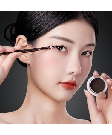 Eyeliner Pot | Smudge Proof Long Wearing Eye Liner | Eye Liners For Dry Sensitive Oily And Combination Skin Eye Makeup Brushes Included Hersil Natural Black - Buy Online on GoSupps.com