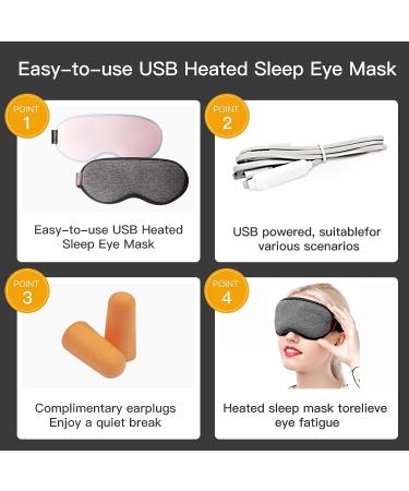 TEMGCO Heated Eye Mask - USB Steam Warm Compress for Dry Eye Relief - Buy Online on GoSupps.com