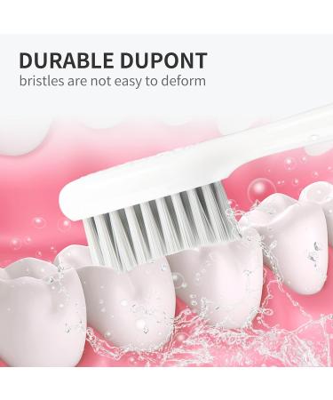 Flexforce V1 Toothbrush Replacement Heads - Adult and Kid Sonic Clean Tongue Coating Nylon - 4 Pack White - Buy Online on GoSupps.com