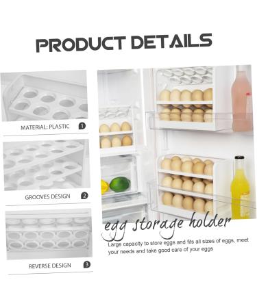 GLEAVI Flip The Egg Tray Eggs Deviled Egg Holder Clear Plastic Tray Household Egg Storage Rack Egg Rack Dog - Buy Online on GoSupps.com