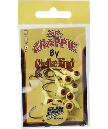 Strike King Mr. Crappie Jig Head 1 Oz - Chartreuse 1/32 oz (2 Pack) | Lazer Sharp Eagle Claw Hook | Freshwater Fishing Lures - Buy Online on GoSupps.com