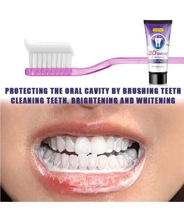 3D Snow Whitening Fluoride-Free Toothpaste for Sensitive Teeth - Natural Ingredients Deep Cleaning & Brightening Results Gentle Gum Care Minty Fresh Flavor (1) - Buy Online on GoSupps.com