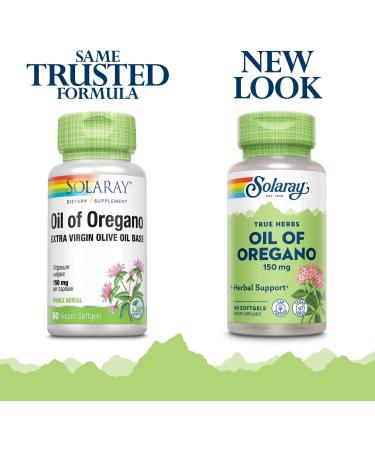 Solaray Oil of Oregano 150 mg Softgels with Olive Oil | Immune & Intestinal Support | Vegan & Non-GMO | 60 ct - Buy Online on GoSupps.com