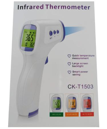 Infrared Thermometer Contactless Thermometer Digital 3 Colors Display MANUAL GERMAN Measurement 1 Second