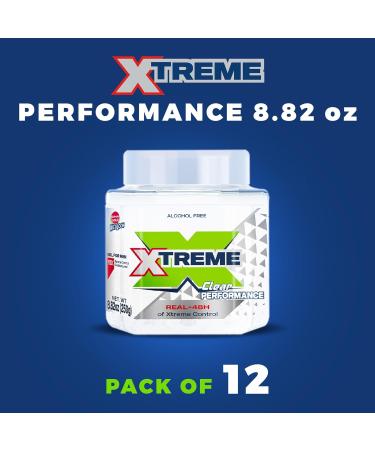 Xtreme Performance Clear Styling Hair Gel with Aloe Vera - 8.82 oz Jar (Pack of 12) | Best International Shipping & Quality Hair Care - Buy Online on GoSupps.com