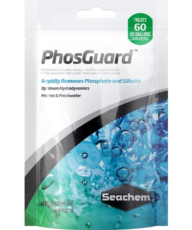 Seachem PhosGuard for Freshwater & Saltwater, 2.1 oz 100 ml Bagged