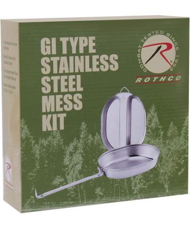 Rothco Stainless Steel Mess Kit - GI Type | Durable Camping Cookware - Buy Online on GoSupps.com
