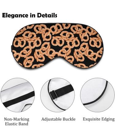 Fresh Pretzel Sleep Mask for Women | Adjustable Eye Shades with Elastic Strap for Ultimate Comfort - Buy Online on GoSupps.com