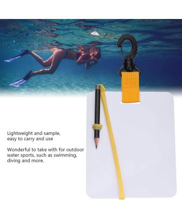 Keenso Dive Writing Slate - Waterproof Underwater Tablet with Pencil for Diving | Swivel Clip Board for Water Sports - Buy Online on GoSupps.com