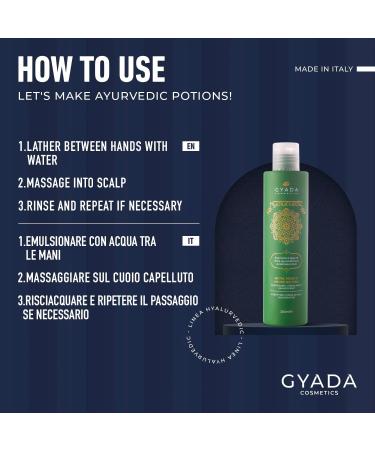  GYADA COSMETICS GYADA COSMETICS Hyalurvedic Contrast Strengthening Shampoo Crespo Effect for Fine and Weak Hair Based on Methi Maca Henna Neutral 200 ml - Buy Online on GoSupps.com
