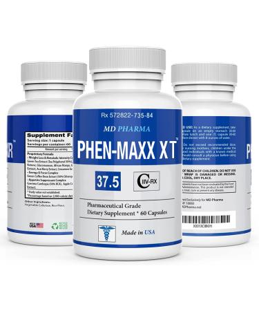 PHEN-MAXX XT 37.5 - Maximum Strength Weight Loss Diet Pills | Appetite Suppressant | Boost Energy & Mood - Buy Online on GoSupps.com
