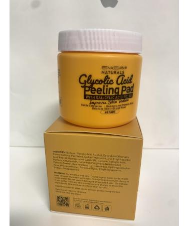 Gentle Exfoliation Peeling Pads with Glycolic Acid Salicylic Acid & Vitamin C | Pre-soaked Pads for Radiant Skin Hydration & Fine Line Reduction | For All Skin Types | Easy Mess-Free Application