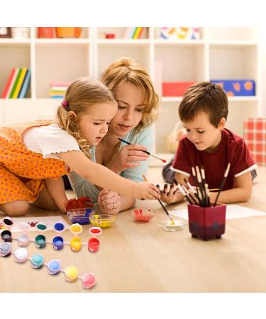 AKOLAFE 480pc 5ML Paint Pots with Lids - 80 Clear Strips, Ideal for Kids DIY Arts & Crafts - Buy Online on GoSupps.com