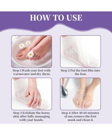 Benaewa 3 Pairs Foot Peel Mask for Hard Skin Callus Remover for Feet Exfoliating Peeling Footner - Buy Online on GoSupps.com